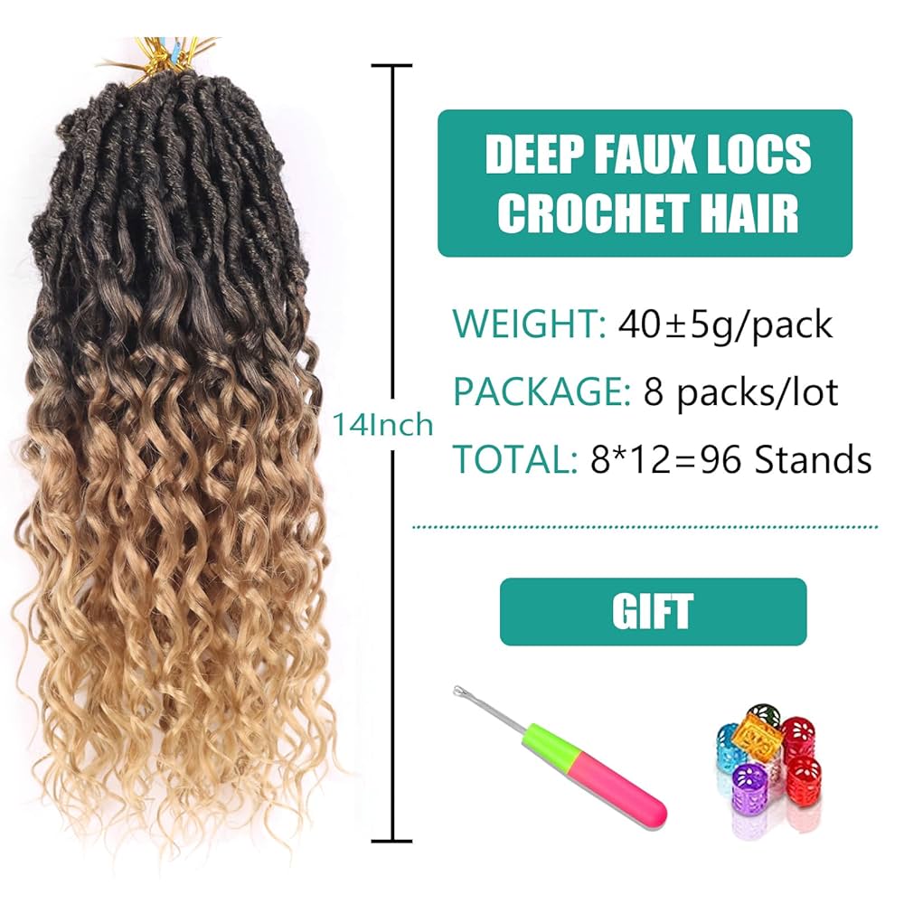 TODAYFUL - lian Amazon.com : Faux Locs Crochet Hair 14 Inch Pre Looped